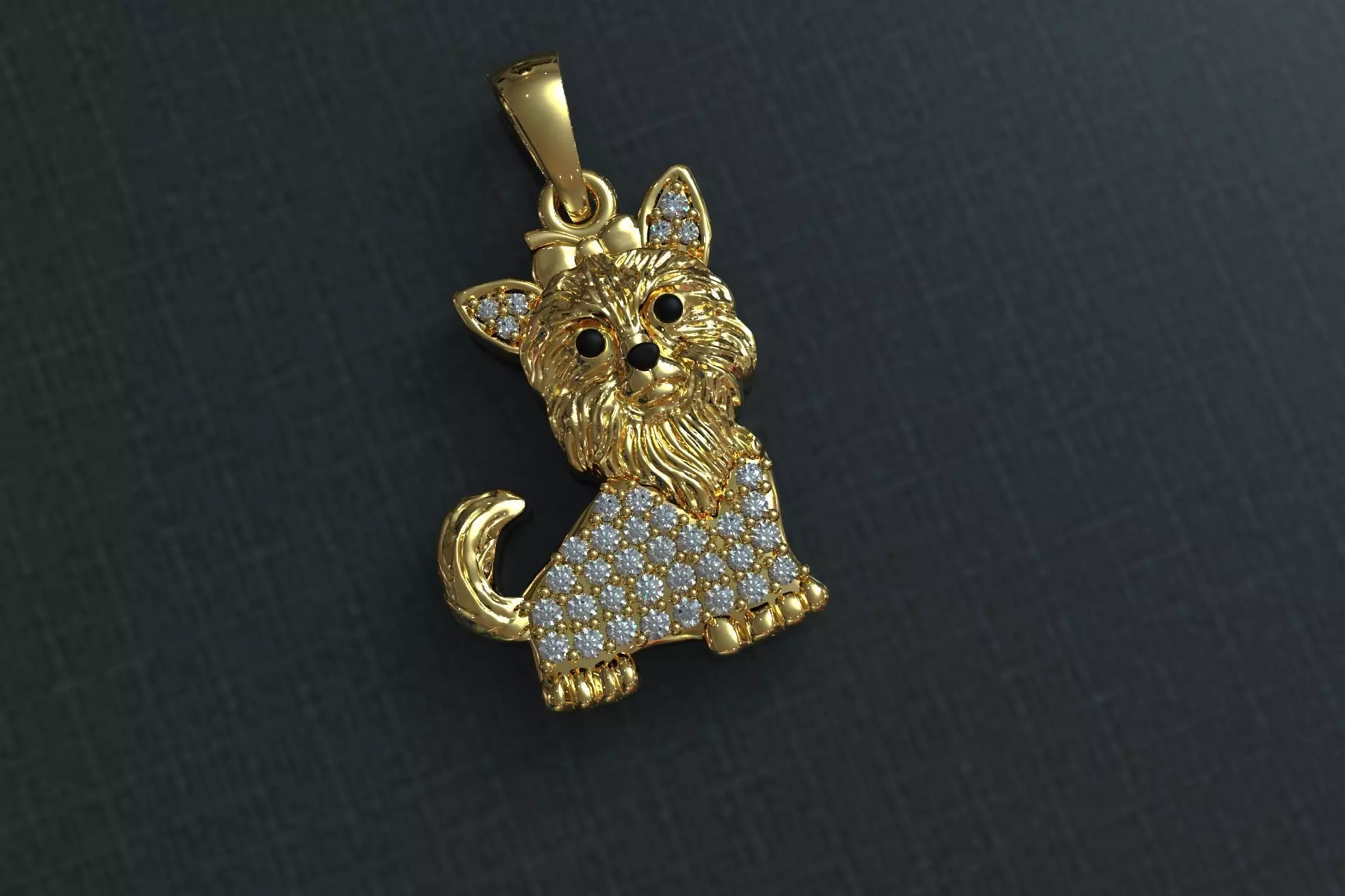 cat pendant 3D print model
