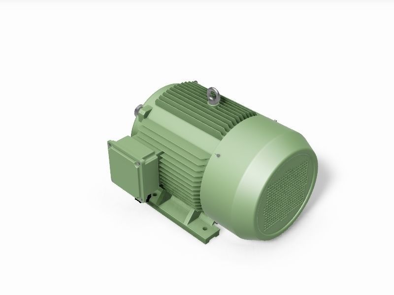 225S B3 Right IEC electric motor - 3D CAD model 3D model_3