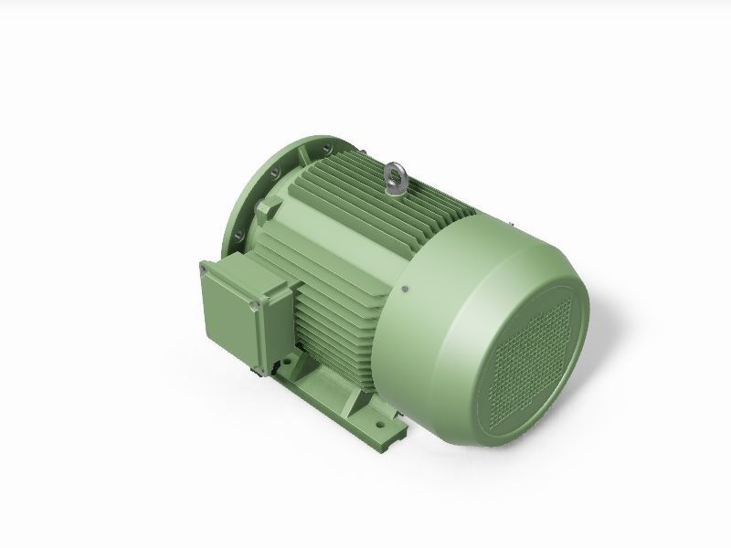 225S B35 Right IEC electric motor - 3D CAD model 3D model_3