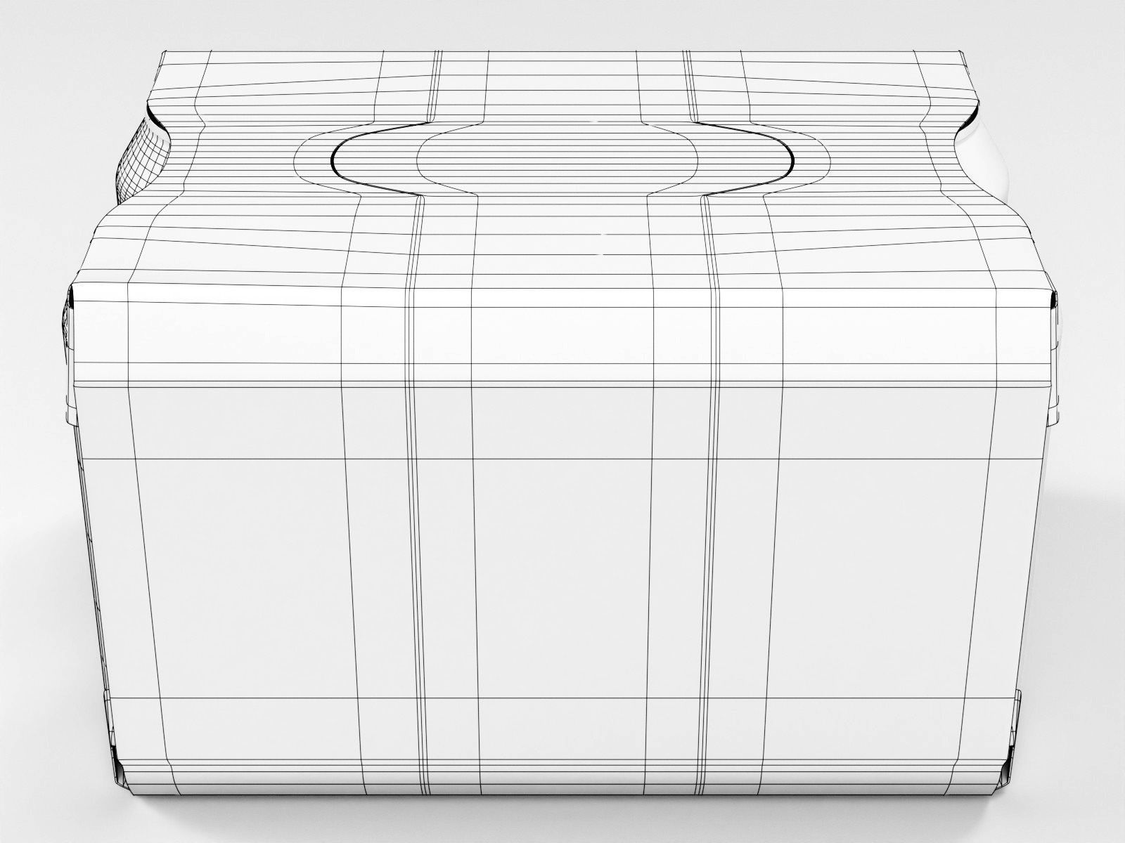 6 pack 330ml beverage cans in a cardboard sleeve 3D model_3