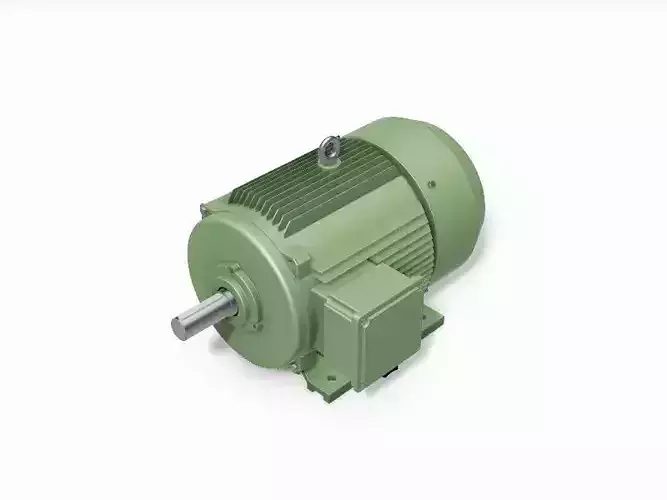 250M B3 Right 4-8 Pole IEC electric motor - 3D CAD model