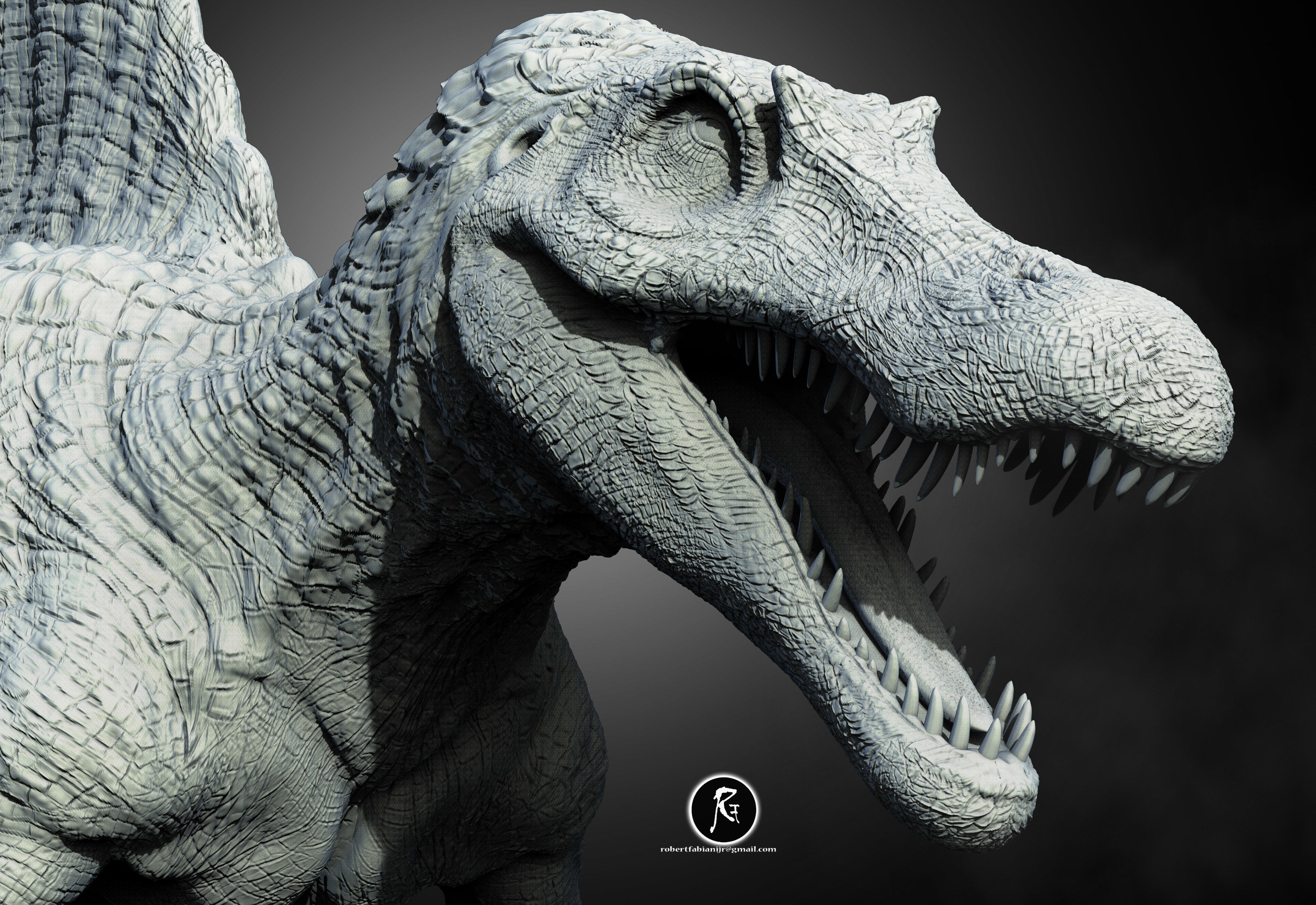 Spinosaurus Hybrid 3D print model_1
