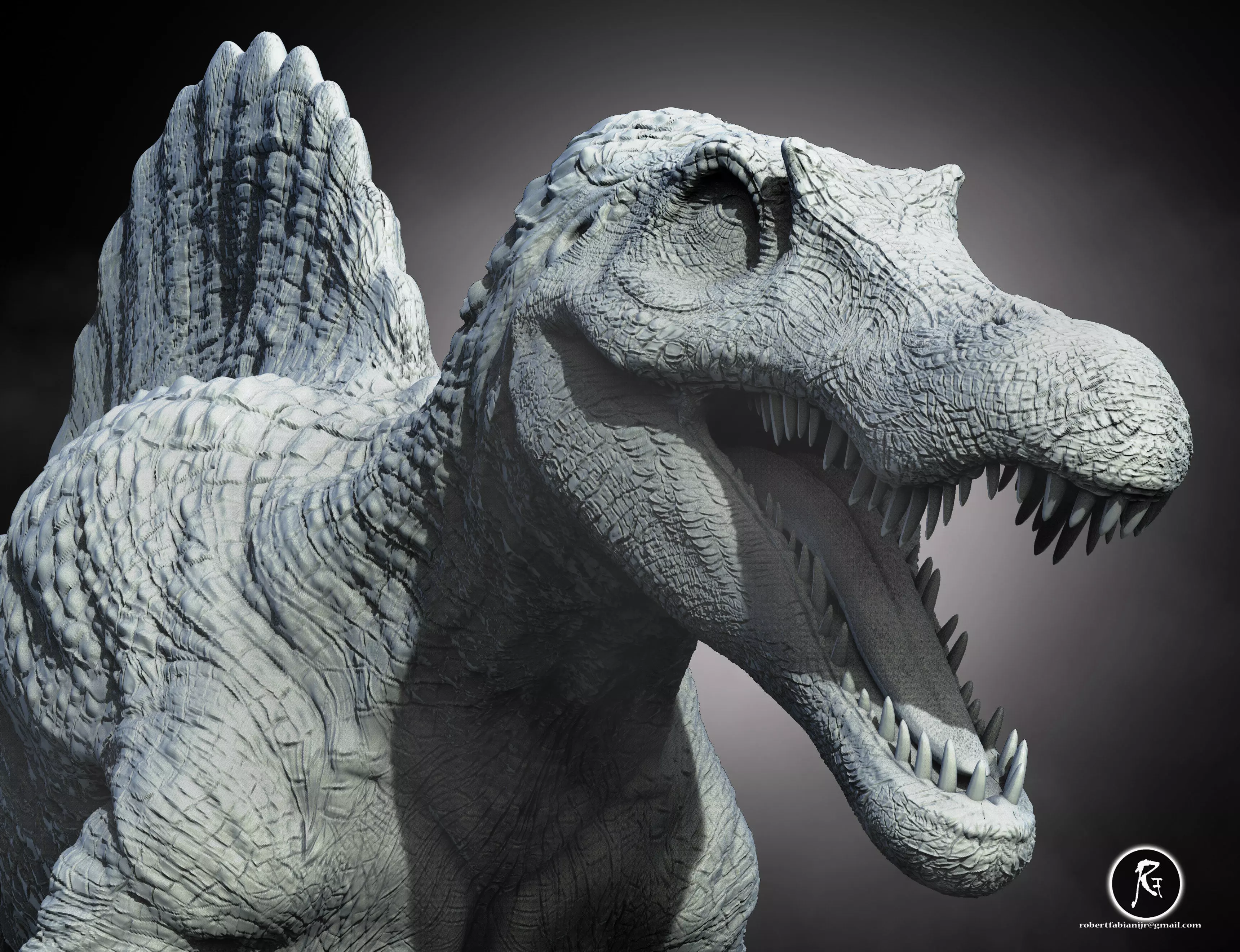 Spinosaurus Hybrid 3D print model_0