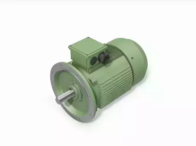 250M B5 4-8 Pole IEC electric motor - 3D CAD model