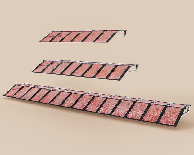 Exterior Awning Type A Set of 3 Low-poly 3D model