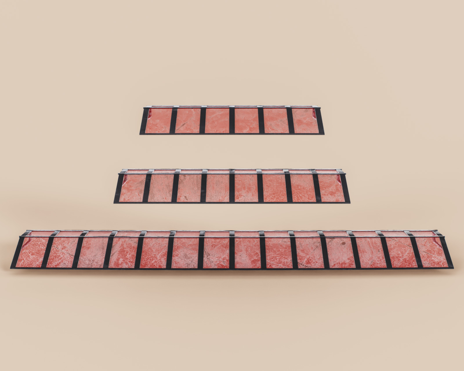 Exterior Awning Type A Set of 3 Low-poly 3D model_1