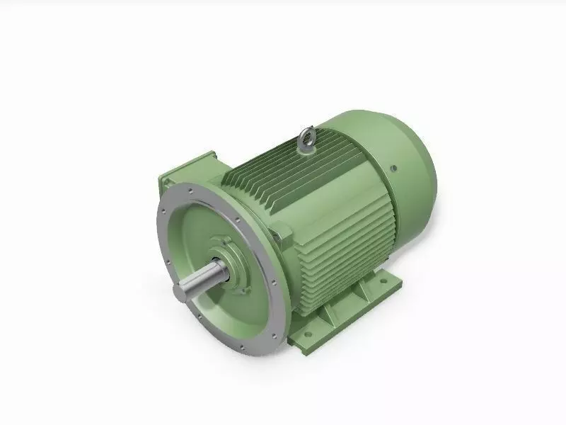 250M B35 Left 4-8 Pole IEC electric motor - 3D CAD model 3D model_0