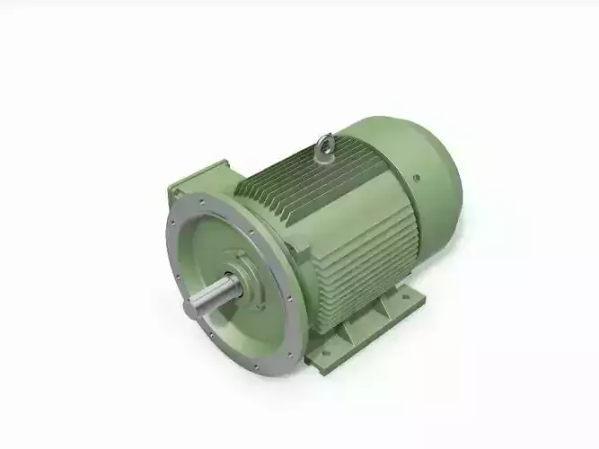 250M B35 Left 4-8 Pole IEC electric motor - 3D CAD model