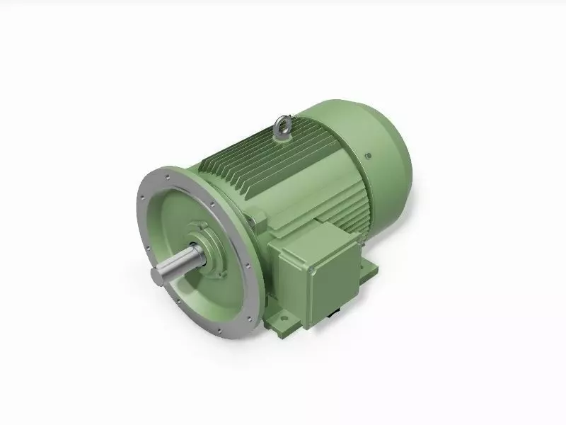 250M B35 Right 4-8 Pole IEC electric motor - 3D CAD model 3D model