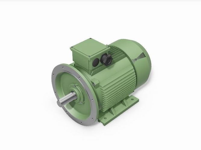 250M B35 Top 4-8 Pole IEC electric motor - 3D CAD model 3D model