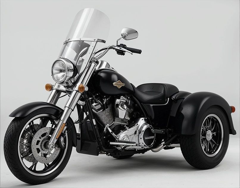 Harley Davidson Tri Glide Ultra Classic Low-poly 3D model_2