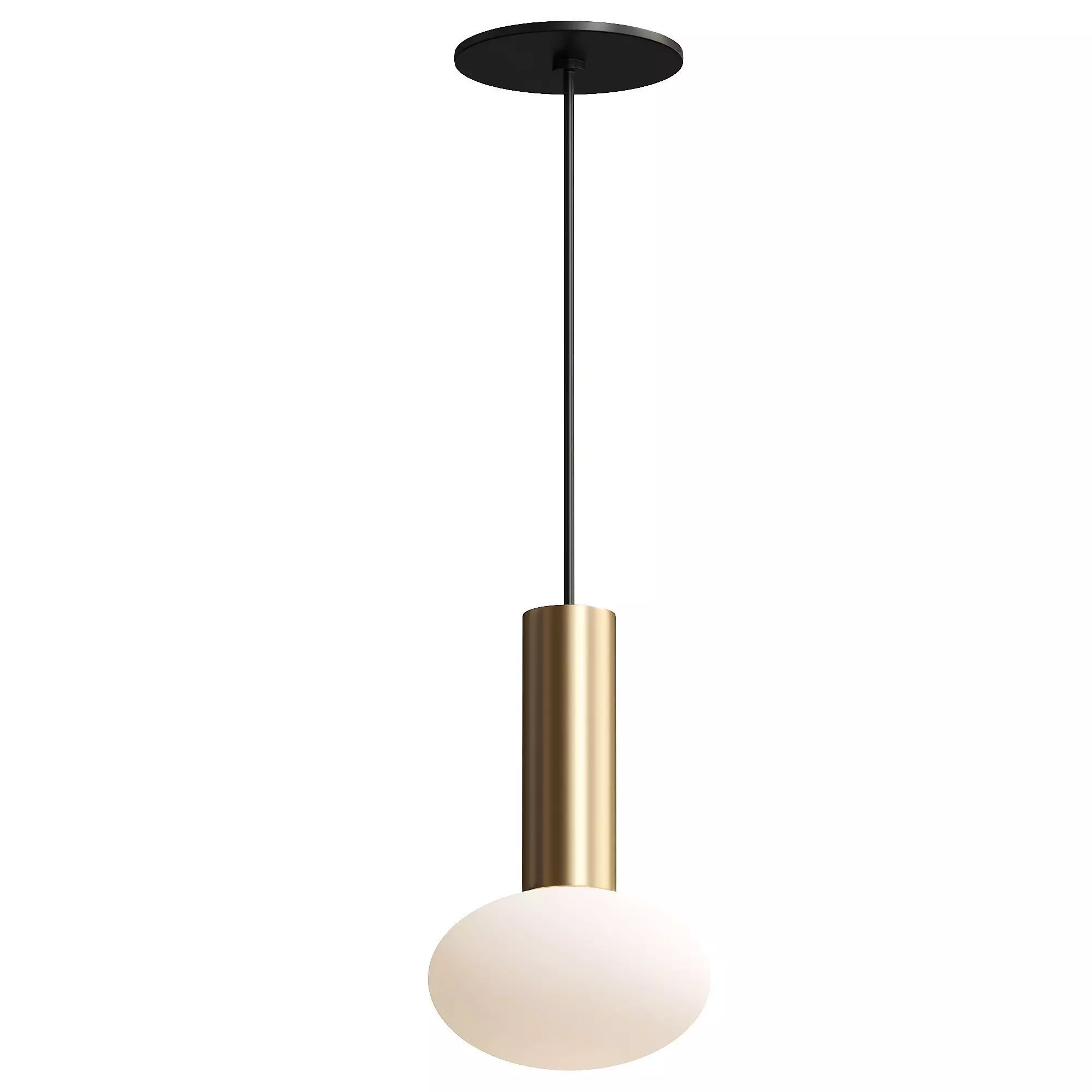 Combi Pendant with Glass Ball 3D model_0
