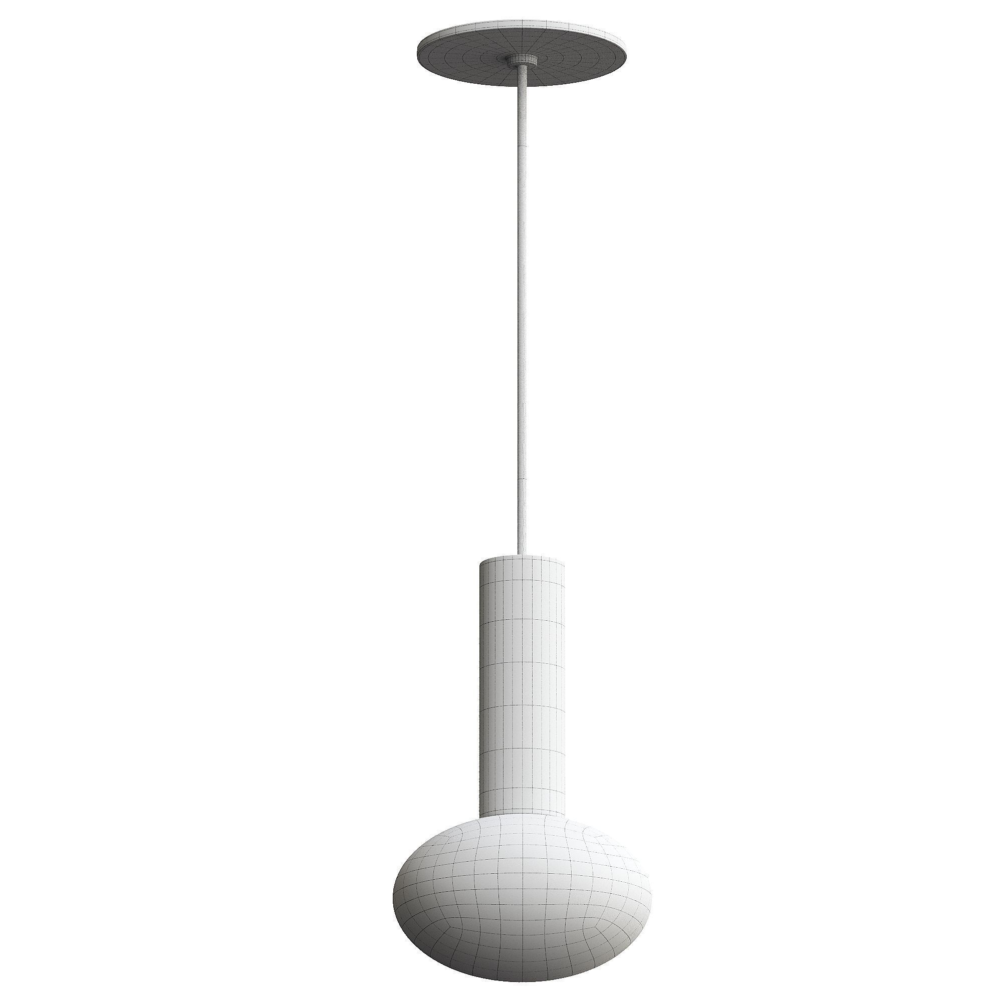 Combi Pendant with Glass Ball 3D model_2