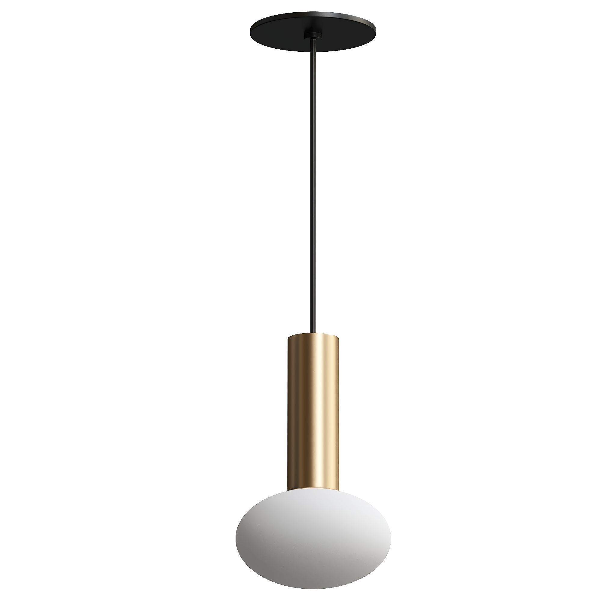 Combi Pendant with Glass Ball 3D model_1