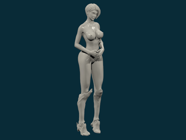 THICK ASS SEXY GIRL 7 3D print model_4