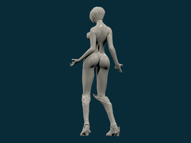 THICK ASS SEXY GIRL 22 3D print model_17