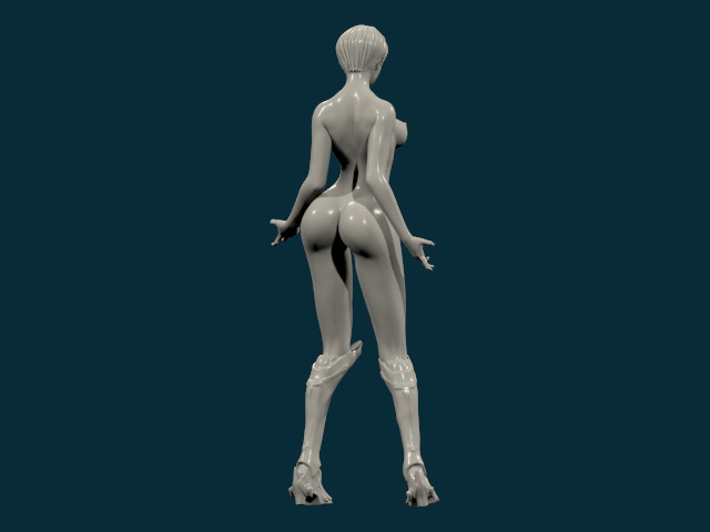 THICK ASS SEXY GIRL 22 3D print model_13