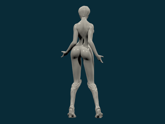 THICK ASS SEXY GIRL 22 3D print model_14