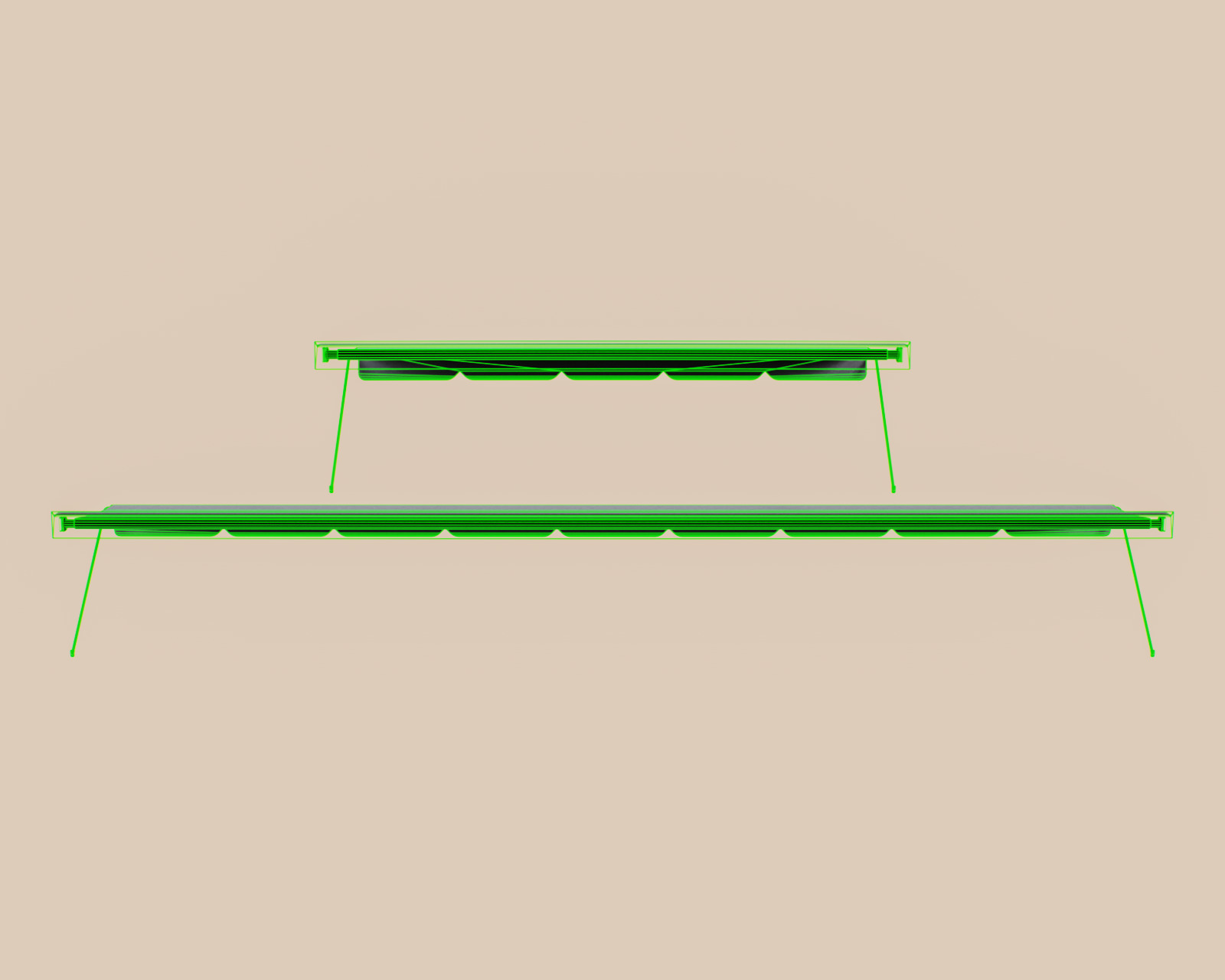 Exterior Awning Type B Set of 2 Low-poly 3D model_13