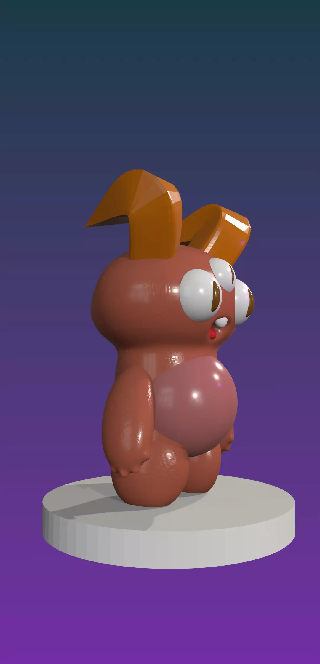 Imppy Demonling Low-poly 3D model_0