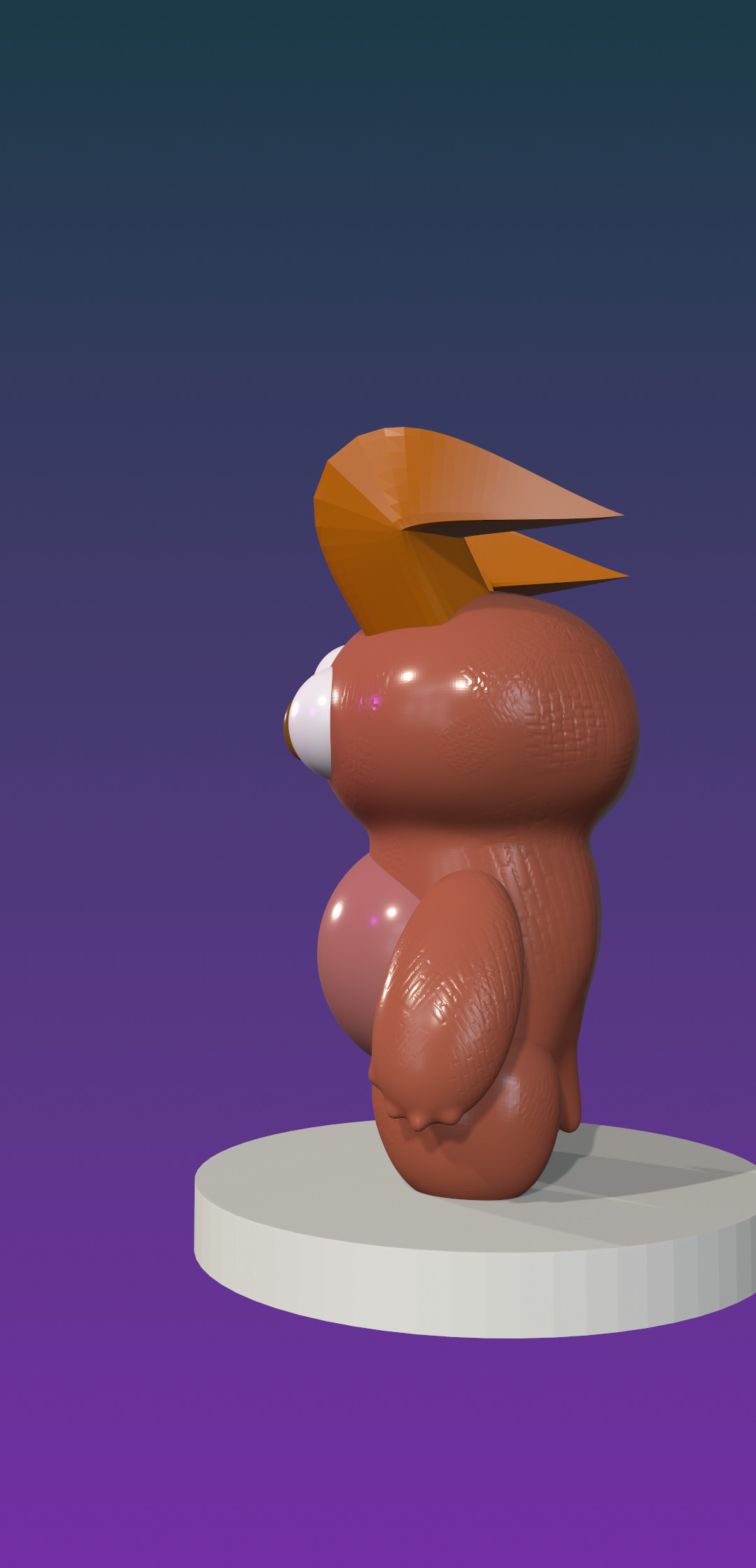 Imppy Demonling Low-poly 3D model_1