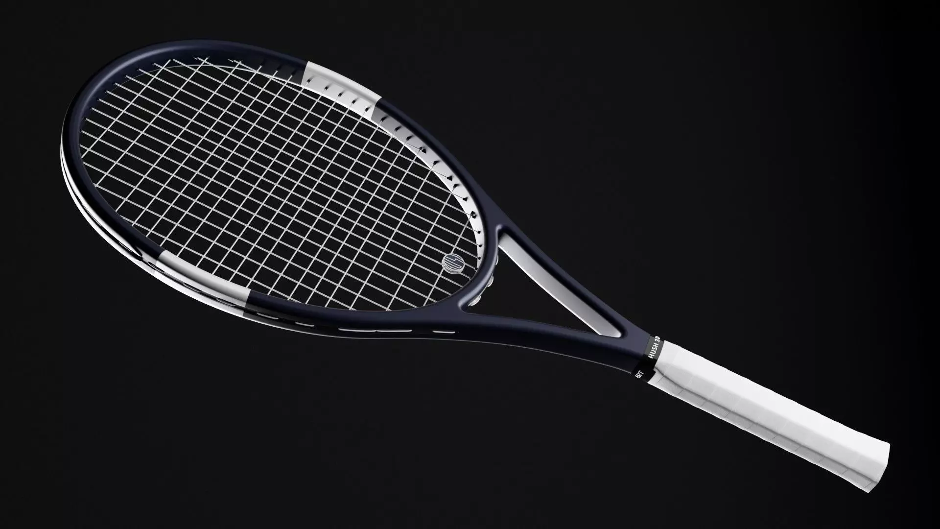 Customizable UV Tennis Racket Mockup 3D model