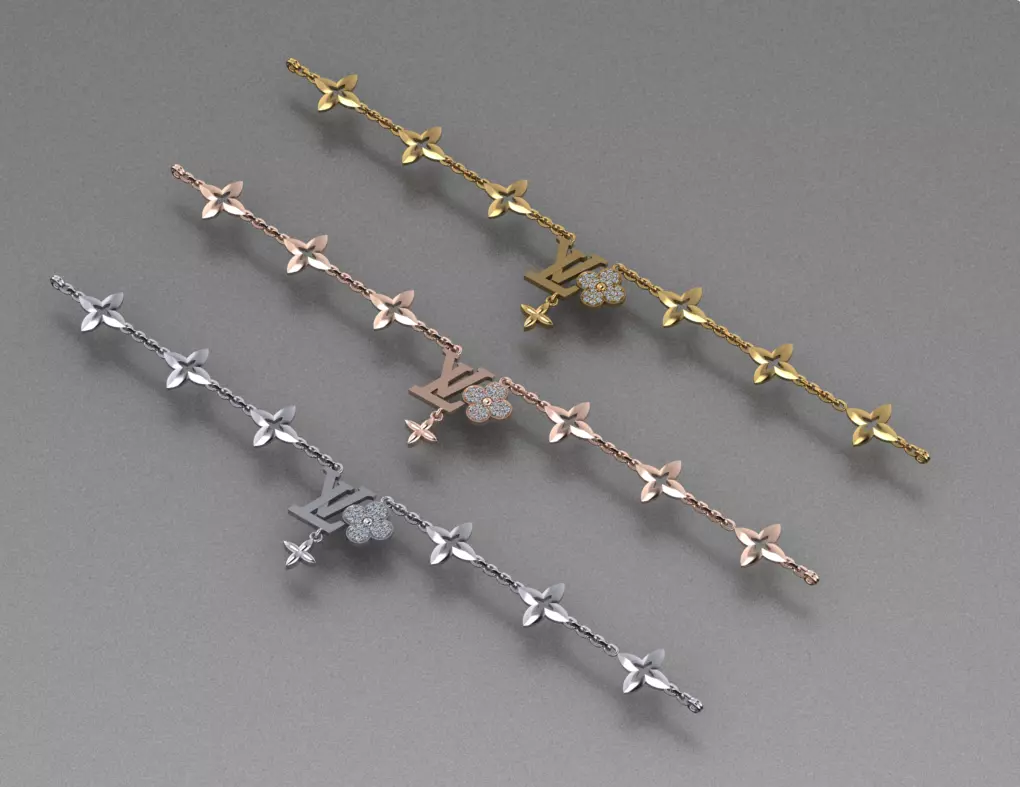 LV brecelet Model 0002 3D print model