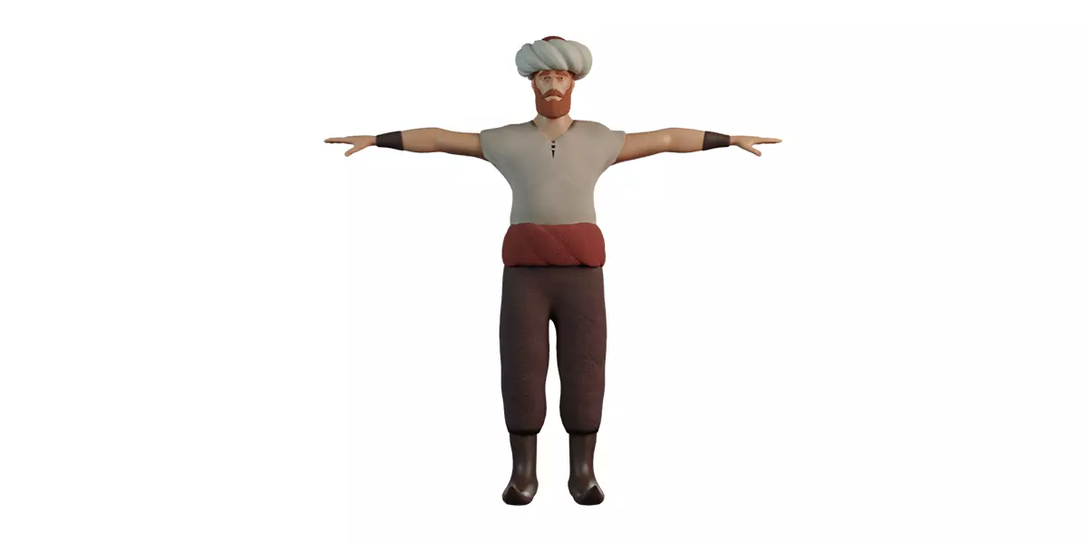 Barbaros Hayreddin Pasha 3D model_0