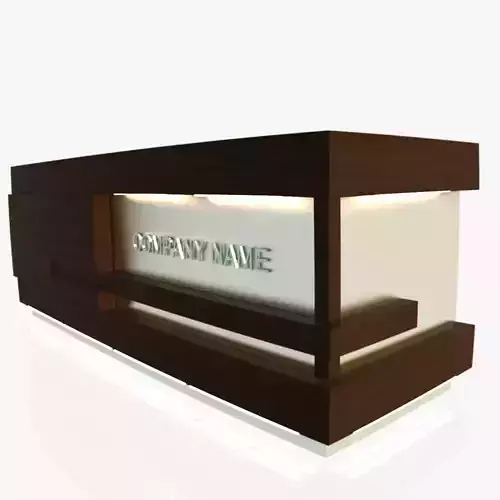 Reception Desk 1 Free 3D model