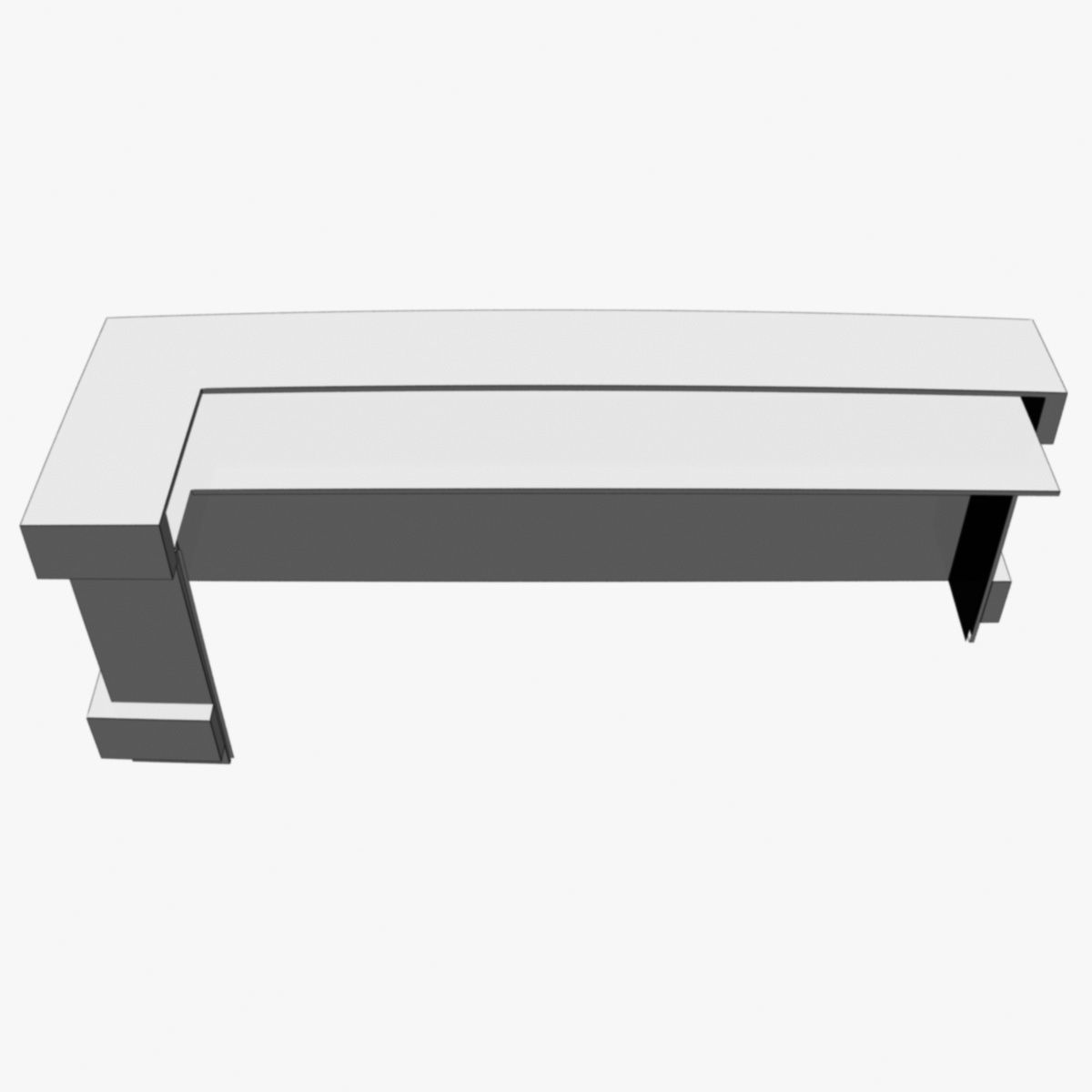 Reception Desk 1 Free 3D model_12