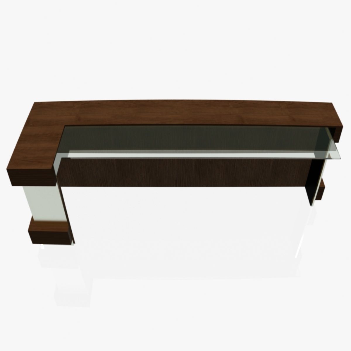 Reception Desk 1 Free 3D model_11
