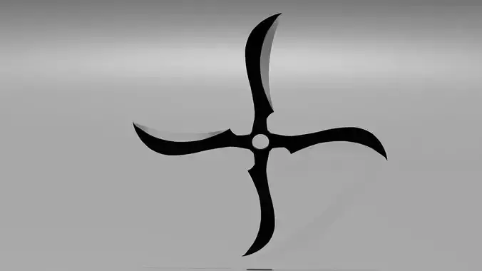 Syuriken Low-poly 3D model