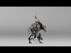 S00031 Werewolf Champion with Sword 3dp 3D print model_1