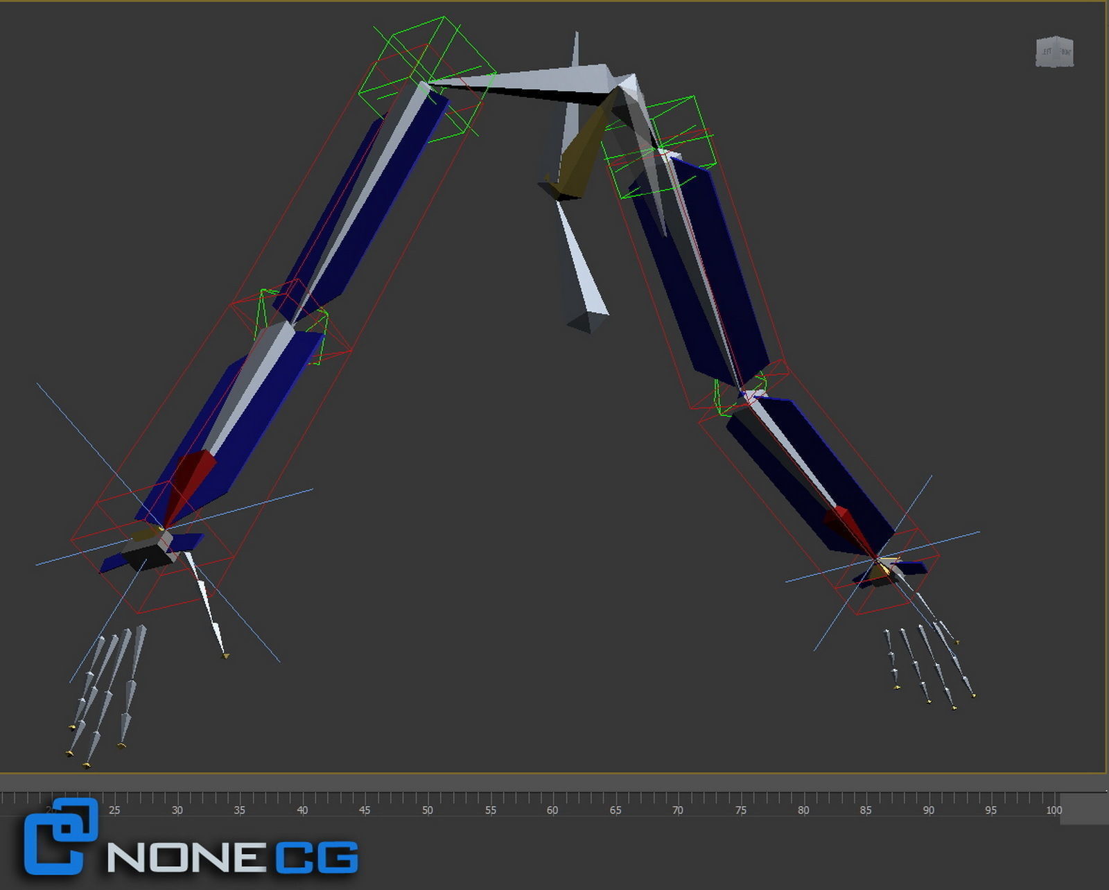 Adult Male Torso Rigged 3D model_10