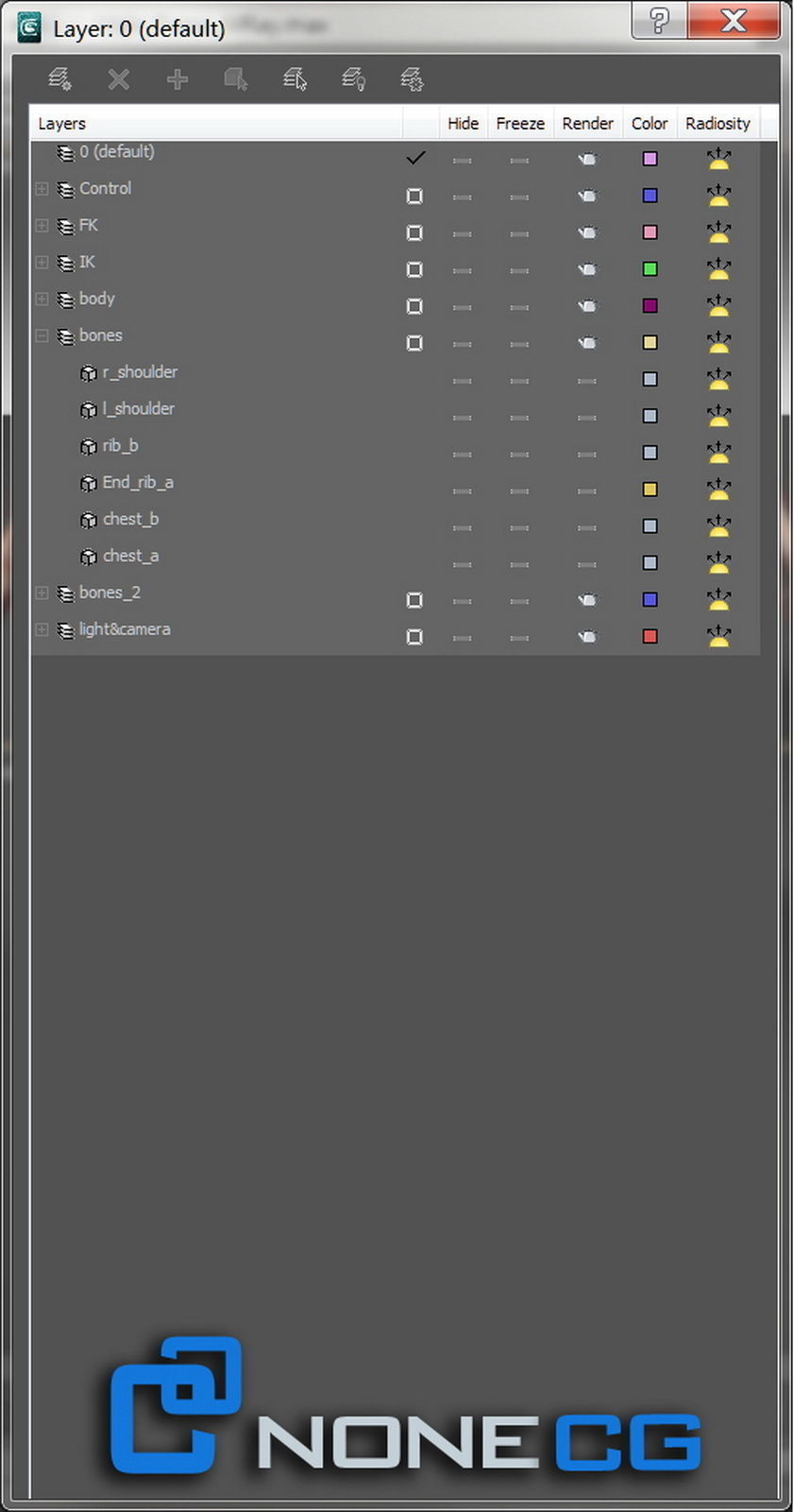 Adult Male Torso Rigged 3D model_11