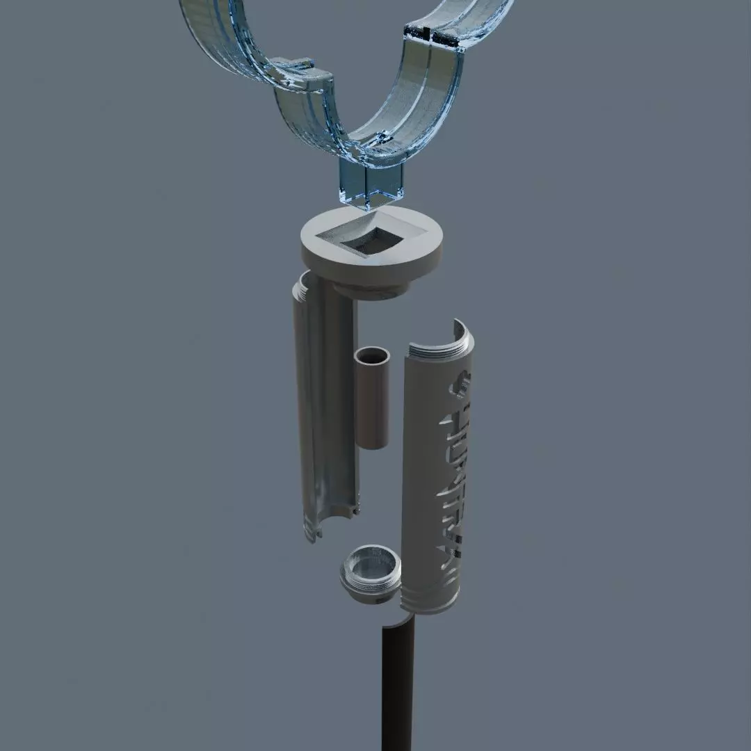 Huntrix Lightstick Kpop Demon Hunters Fan Art 3D print model_6