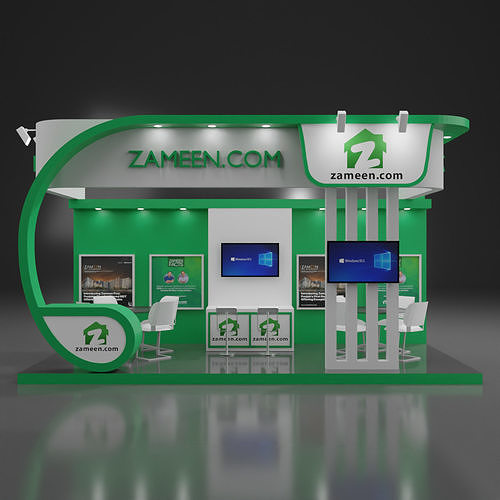 Exhibition Booth 0004 20ft x 10ft x 11ft --Peninsula Type