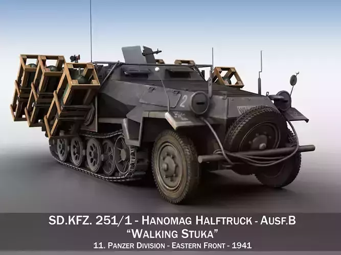 SD KFZ 251 1 - Ausf B - Walking Stuka - 11PD