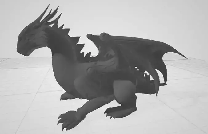 Cyber Dragon STL - Crystalline  Sci-Fi Mech Dragon 3D Print