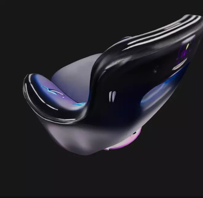 Cyberpunk Chair 3D model_0