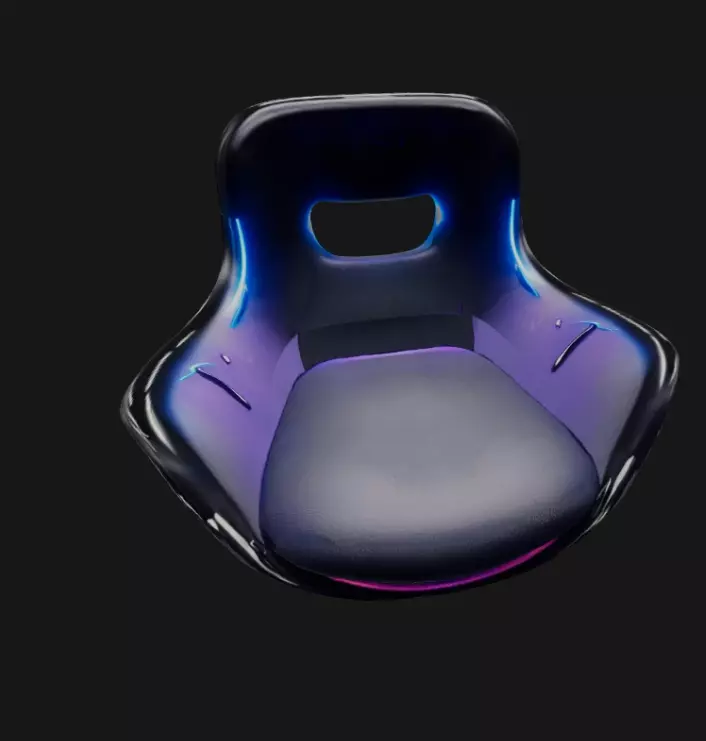 Cyberpunk Chair 3D model_1