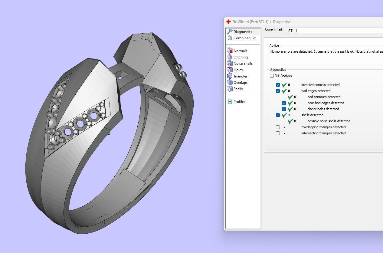 Two tone two piece solitaire ring in 5 editions 3D print model_12