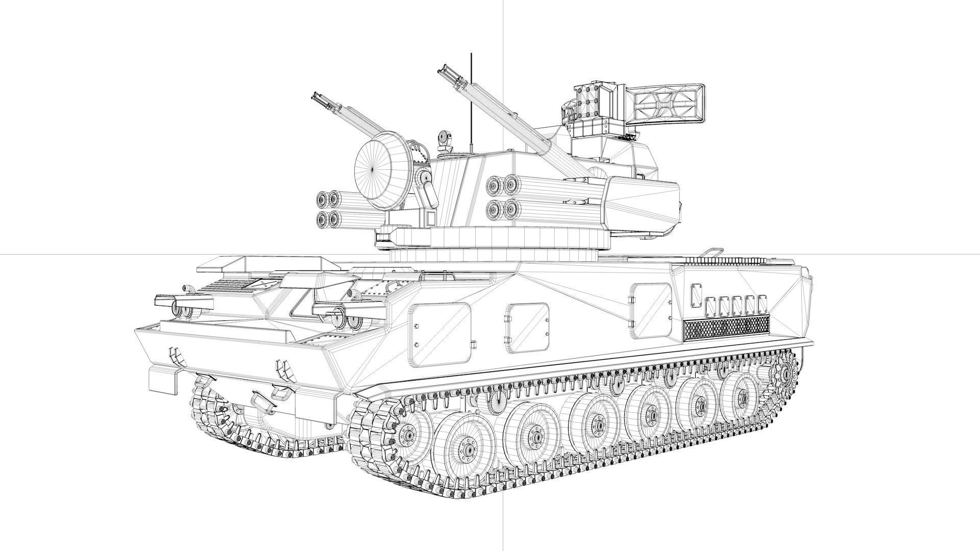 2K22 Tunguska SA-19 Grison 3D model_5