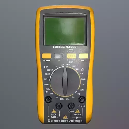 LCR Multimeter Low Poly Low-poly 3D model