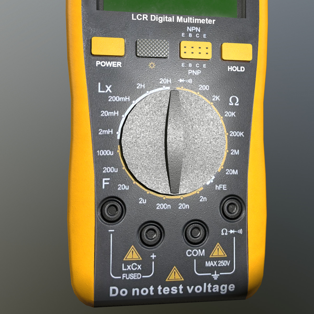 LCR Multimeter Low Poly Low-poly 3D model_9