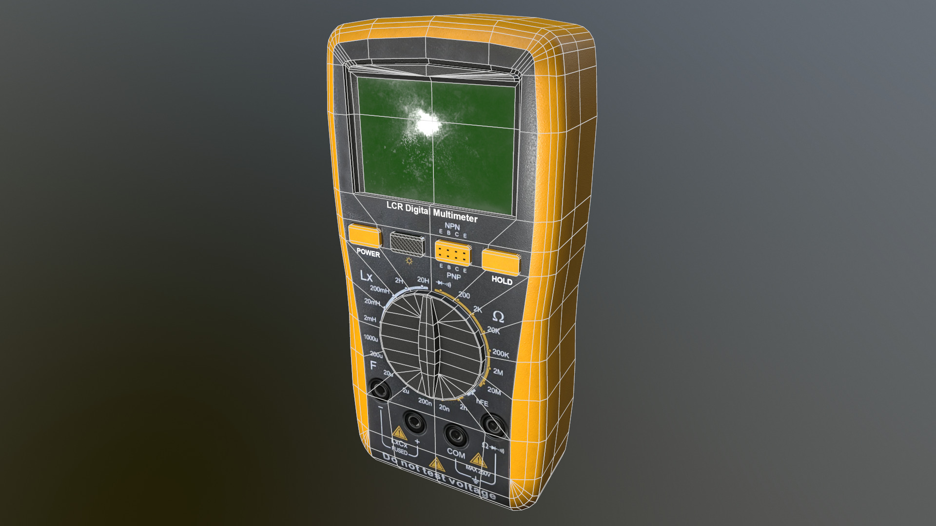 LCR Multimeter Low Poly Low-poly 3D model_28