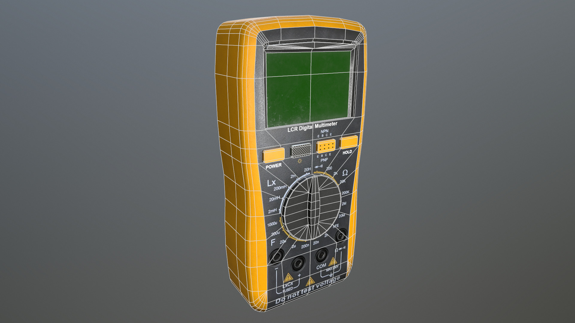 LCR Multimeter Low Poly Low-poly 3D model_29