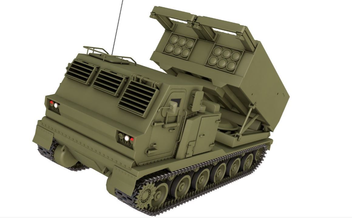 M270 Multiple Launch Rocket System 3D model_3