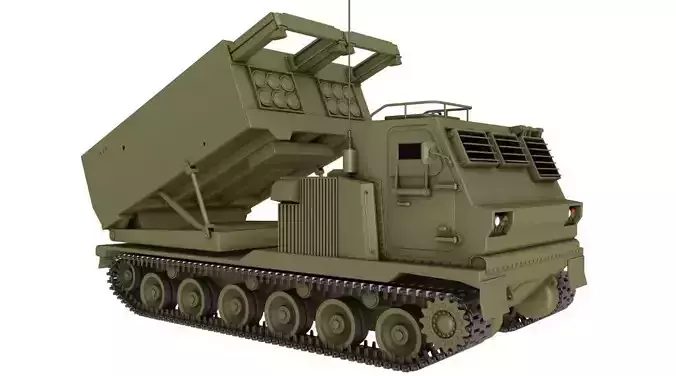 M270 Multiple Launch Rocket System 3D model