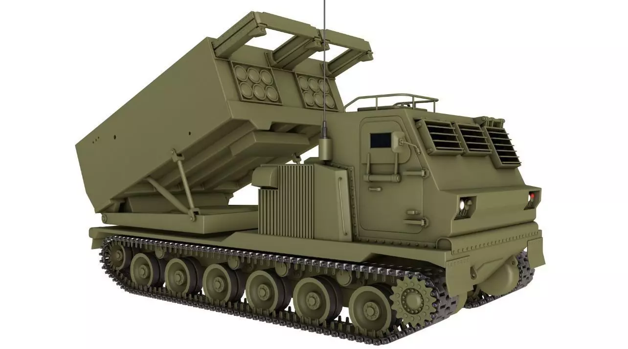 M270 Multiple Launch Rocket System 3D model_0